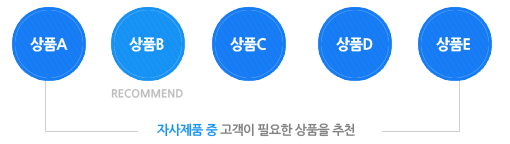 자사제품중 고객이 필요한 상품을 추천